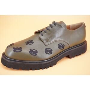 Armando Cabral Oba Lace-Up Lug Derby Vert militaire Lug Sole Size 12 /45 Men Lug